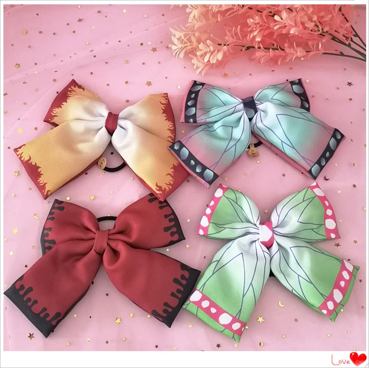 Anime Demon Slayer Cartoon Cosplay Schleife Haarring Kawaii Fans Collection Haarschmuck
