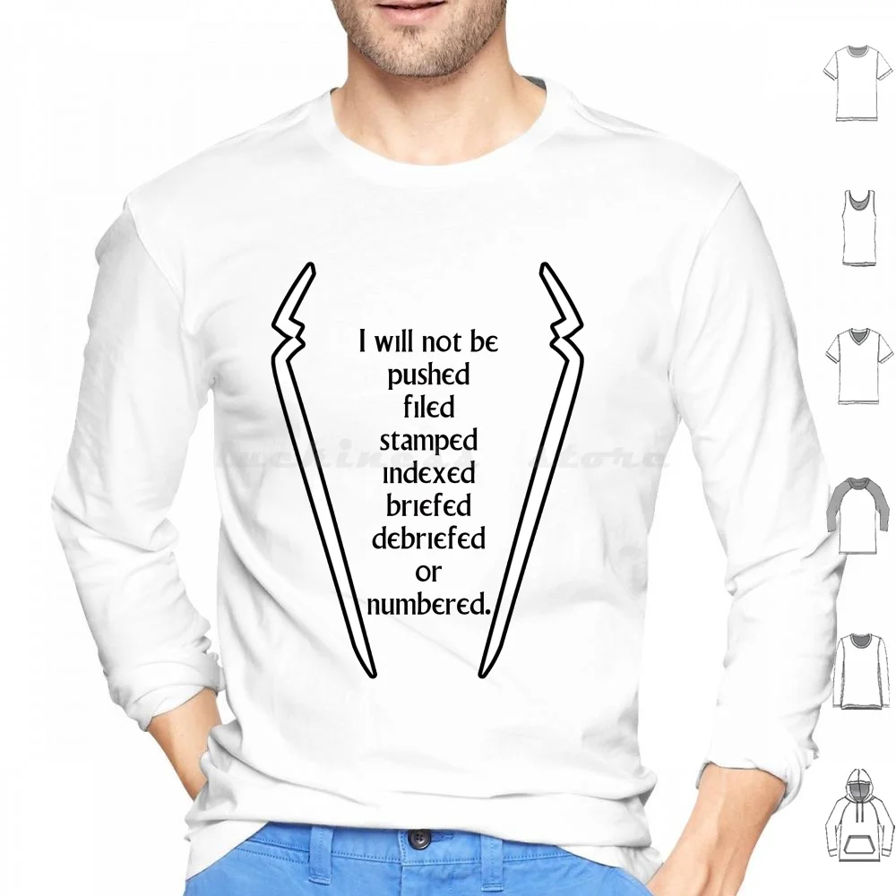 لن أستطيع... هوديس بأكمام طويلة ماكجوهان سجين السجين رقم 6 الخيال العلمي البريطاني المهوس رقم ستة