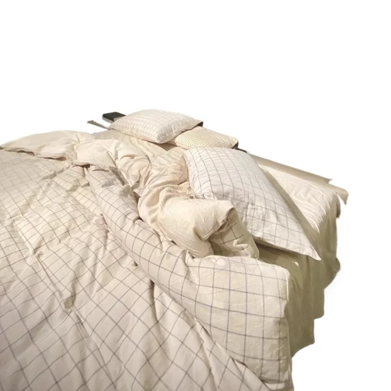 

Woven leather art bed multi-purpose removable ba g do uble b ed designer light luxury