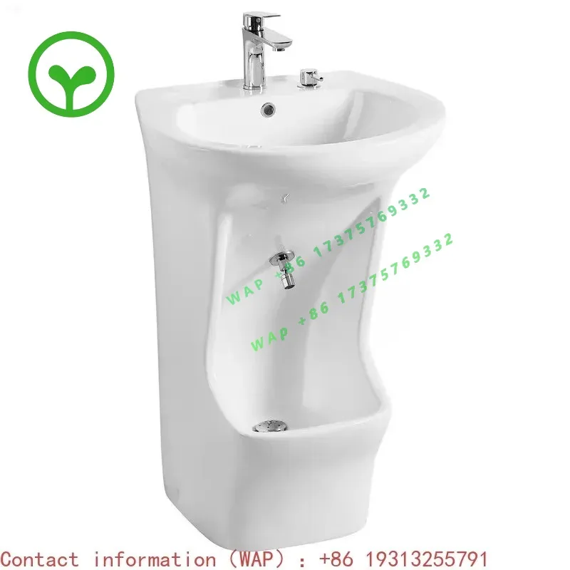 Wholesale Ceramic Floor-to-Floor Washbasin Washbasin with Foot Wash and Soap Dish