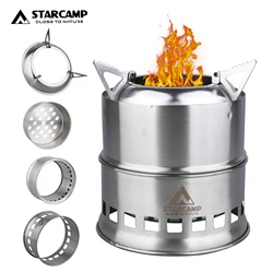 STARCAMP Portable Outdoor Hiking Stove Camping Wood Burning Stove Backpacking Camp Stove