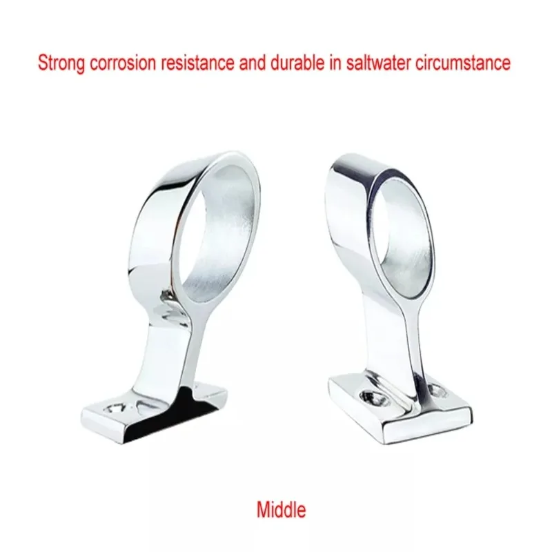 

Углы 25 мм, фитинг для ручной лодки из нержавеющей стали 316, опорный кронштейн для морских перил, трубка, крепление, оборудование, аксессуары для яхты