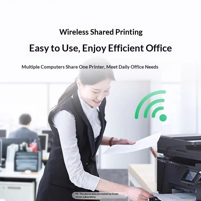 UGREEN 10941 Wireless USB Print Server Network Printer Sharing Adapter Automatic Queue Switching