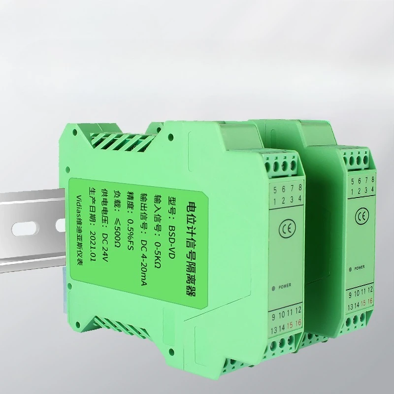 Potentiometer Signal Isolation Transmitter Resistance Conversion Displacement Potentiometer Isolator