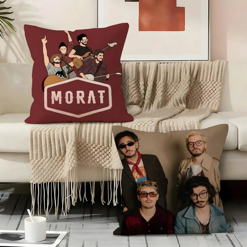 M-morat Band Pillow Case Pillowcase, Double-sided Printed, Sofa Cushion, Bedroom Headboard Pillow