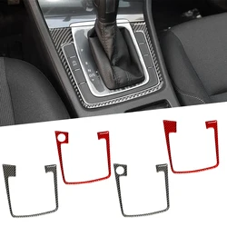 For Volkswagen VW Golf 7 Mk 7 2013-2019 Carbon Fiber Car Transmission Shift Box Panel Trim Sticker Car Interior Accessories