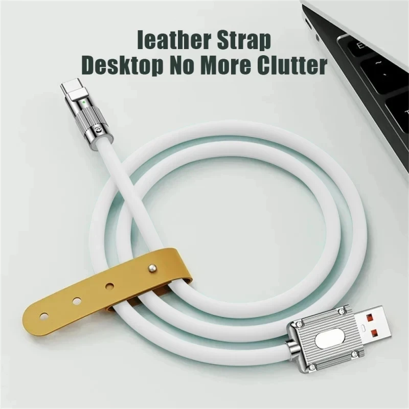 كابل USB C من السيليكون السائل للشحن بسرعة فائقة 120 واط لهواتف سامسونج S22 S23 Ultra شاومي هواوي ملحقات شاحن ليست لأجهزة الكمبيوتر المحمول