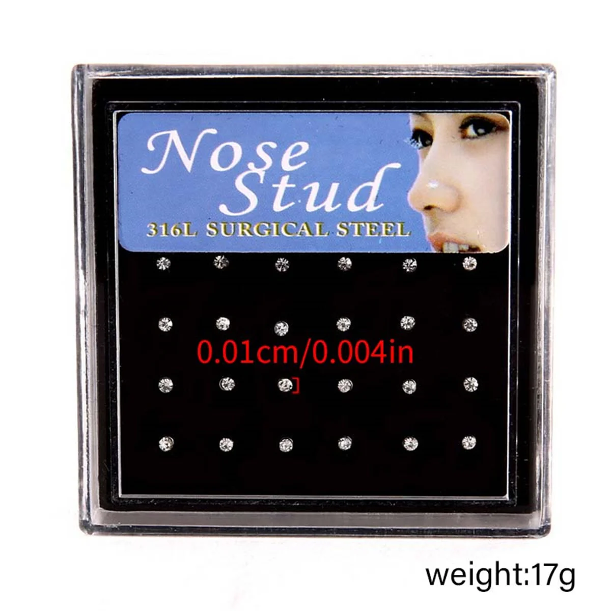 أقراط مرصعة بحجر الراين الملونة للنساء ، ثقب الأنف البسيط ، مجوهرات عظام الأذن ، الموضة ، 12 زوجًا