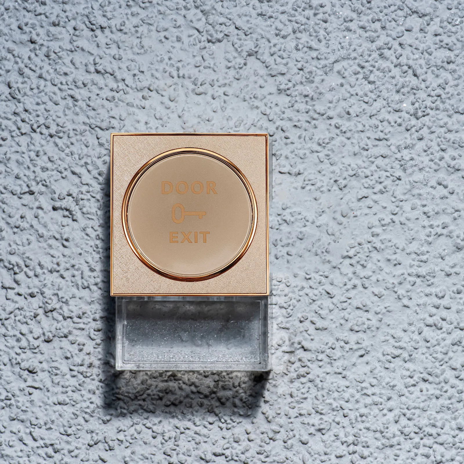 Push to Exit Button Door Access Control Switch Panel One Piece Bracket Grid Design Doorbell Wall Plate Cover Exit Button