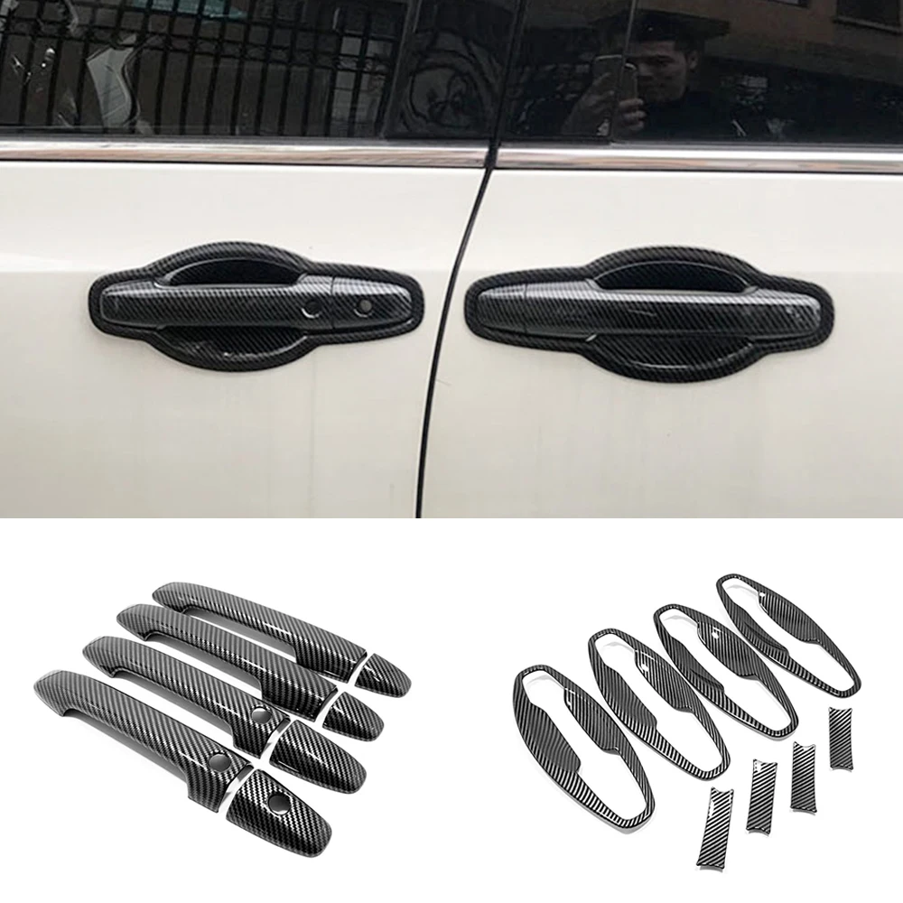 

Chrome Black Carbon Accessories Car Side door Window handle bowl decor sticker Cover For Honda Odyssey 2015 - 2021