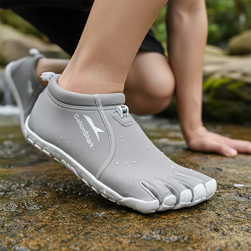 Slip-On Five Toe Neoprene Shoes, Quick-Dry Barefoot Water Shoes for Beach, Yoga & Outdoor Adventures