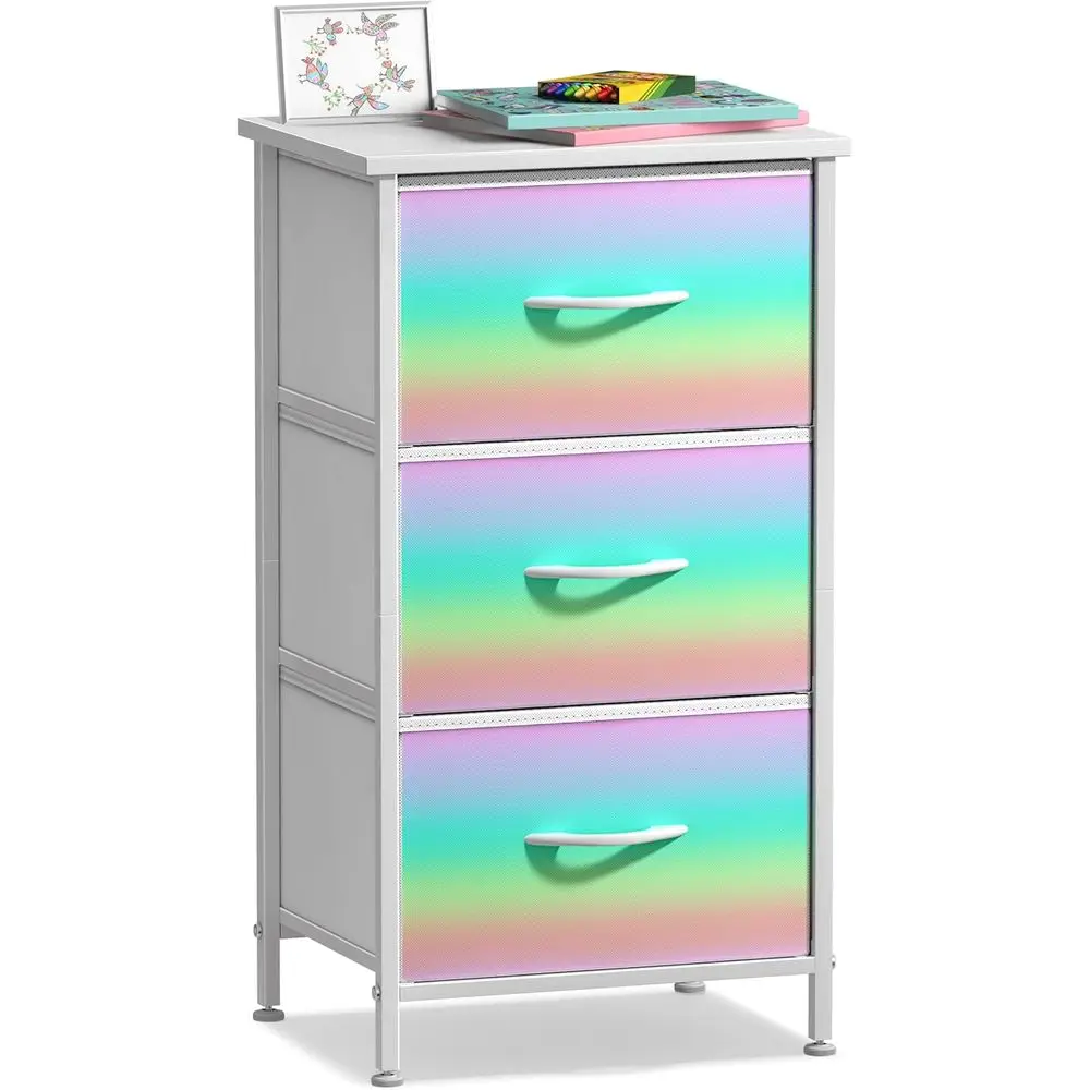 

Nightstand with 3 Ders - Bede urniture & Accent End Table Chest or Home, Bedroom Accories, Oice, College Dorm, Steel e, Wood Top