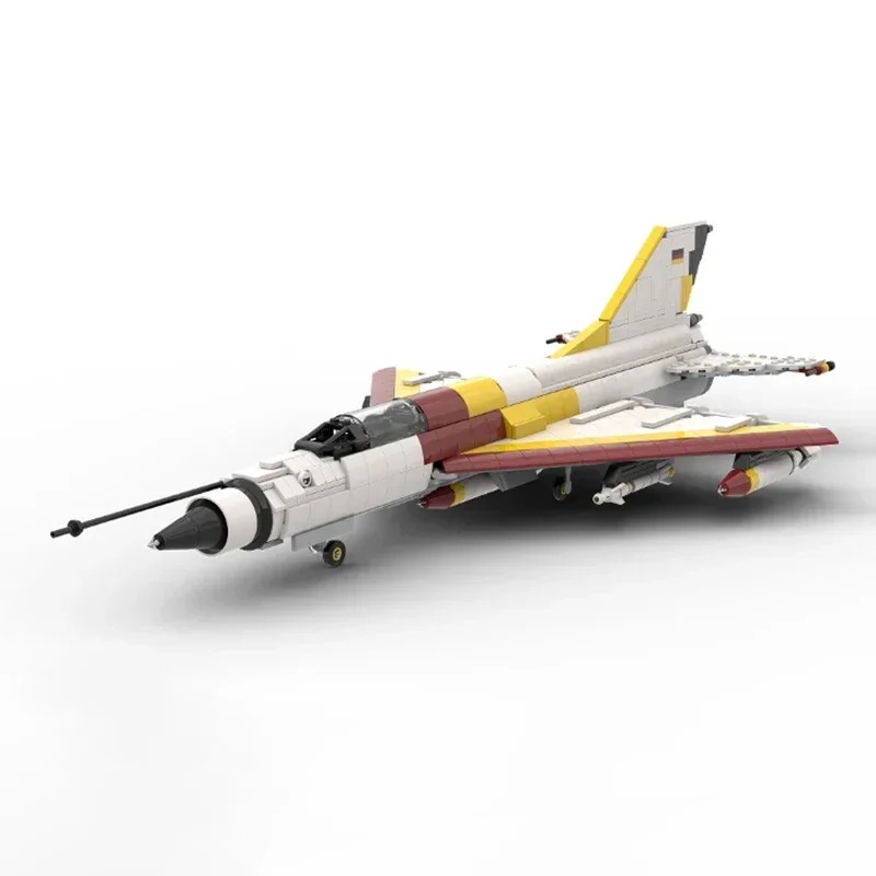 Military Aircraft Model Moc Building Bricks MiG 21 Combat Fighter Technology Blocks Gifts Christmas Toys DIY Sets Assembly