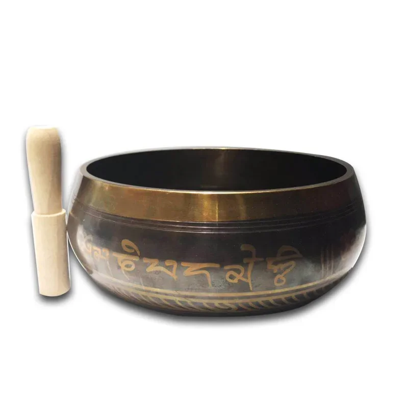 Nepal Handmade Brass Tibetan Sing  Yoga Meditation Chanting Bowl  Music Therapy Singing Bowl Himalayan Buddha Sound Bowl