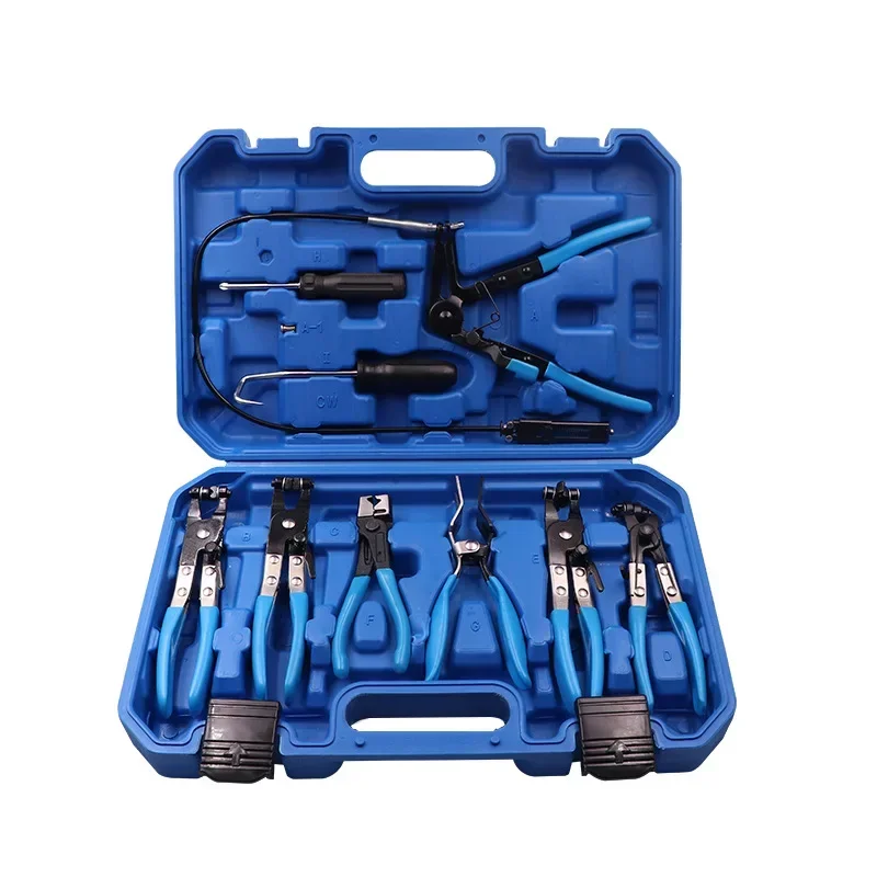 Hose Clamp Pliers, Wire Long Reach Hose Clamp Pliers Set Fuel Oil Water Hose Auto Tools Coolant Radiator Heater and Water Hose