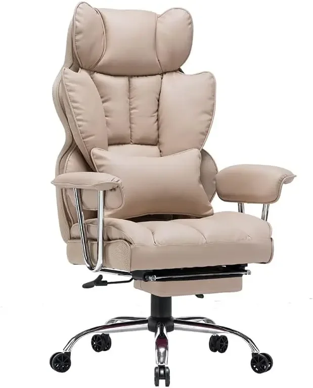 PU Leather Office Chair, cadeira do computador, cadeira do escritório executivo com le, suprimentos para móveis, grande e alta, 400lbs