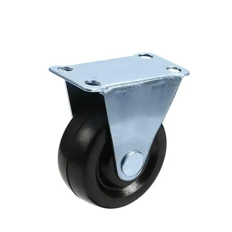 4PCS/Lot 1/1.25/1.5/2/2.5/3 Inch Rubber Wheel Directional Casters, Shock-absorbing Wear-resistant Threaded Mount Wheel Casters