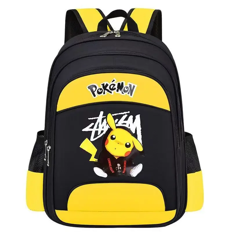 Large Capacity Pikachu Backpack, Anime Printed Daypack, Cartoon Schoolbag, Kids Boys Casual Travel Commute Knapsack