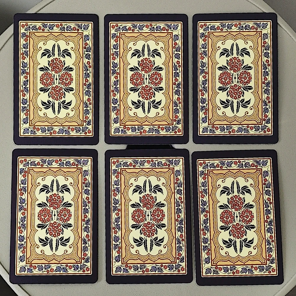 Mazzo Grand Jeu De Mlle Lenormand 9 * 6 cm stampato su cartoncino doppio goffrato 350GSM 54 carte Lenormand Oracle