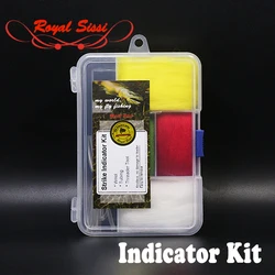 Brandnew 1set fly fishing strike indicator tool kit adjustable&knotless wool material indicator with tackle box flyfishing float