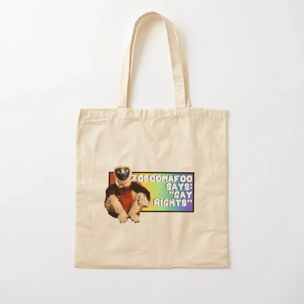 Zoboomafoo says gay rights Tote Bag tote bag university bag luxury women