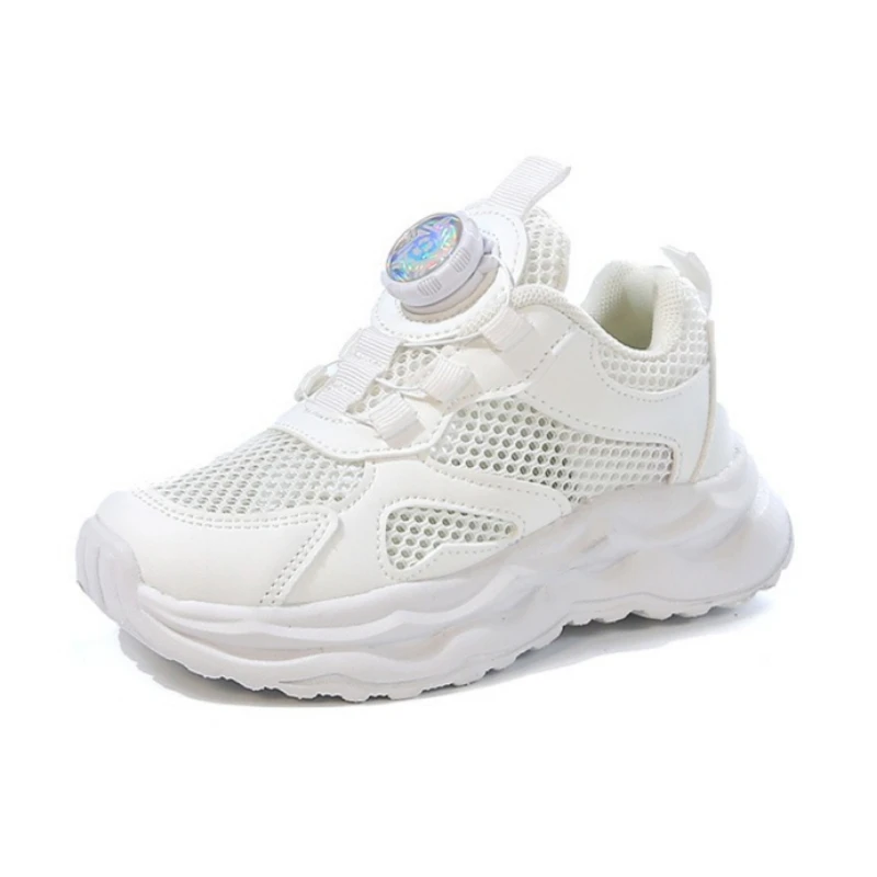 

White Kids Shoes Platform Girls Sneaker Daily Chunky Mesh Comfortable Children Casual Sneaker Tennis Shoes for Girls 4-12 Years