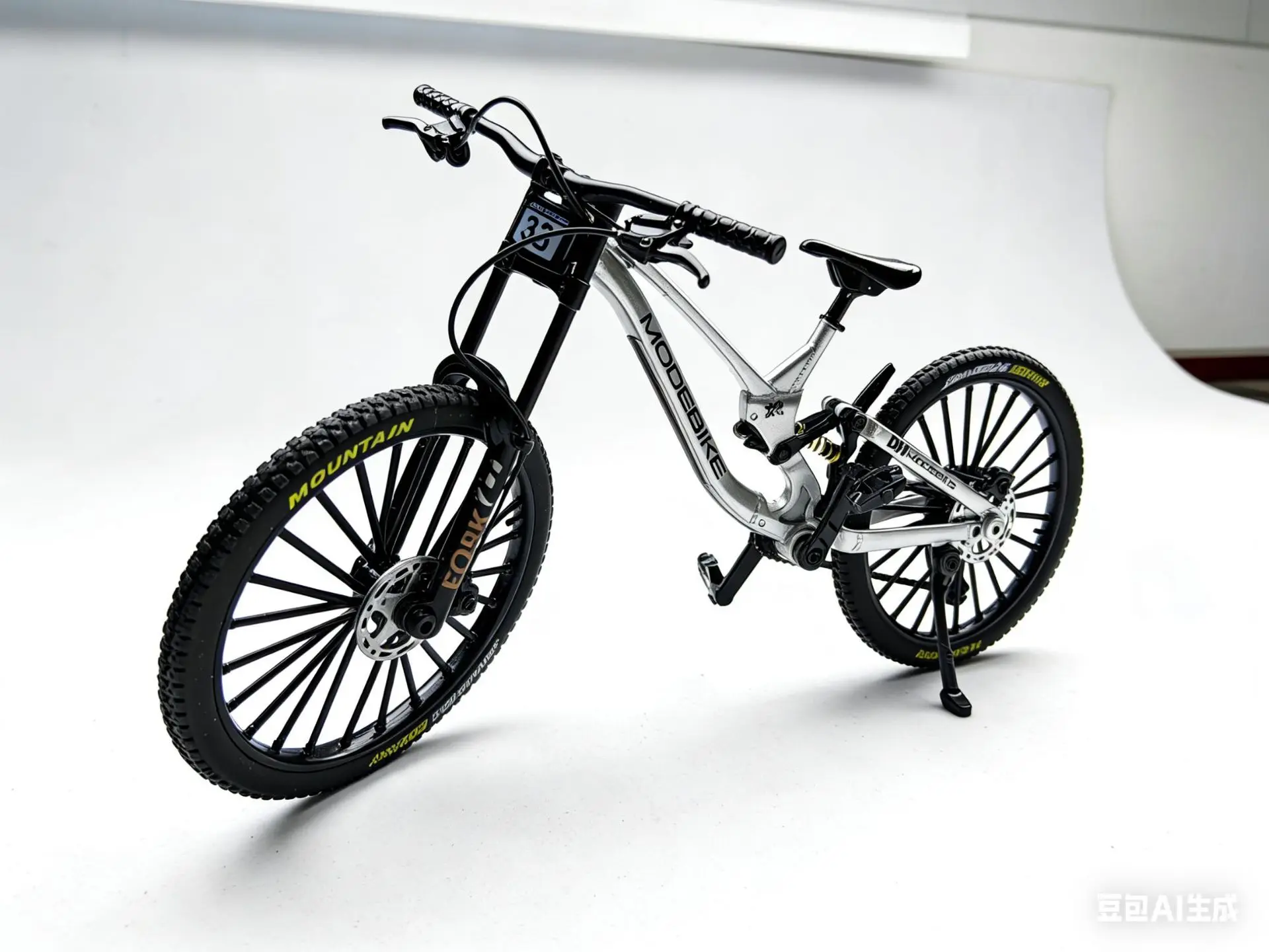 New 1:8 Model Mini Alloy Bicycle Diecast Metal Toy Bikes Shock Absorption Mountain Finger Bicycle Simulation Collection Toys