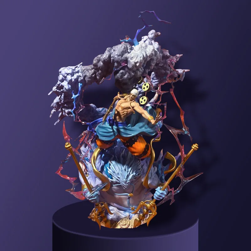 Figura de anime de una pieza-Sete Señores de Guerra LS Battle Thunder God Enel figura estatua modelo exhibición