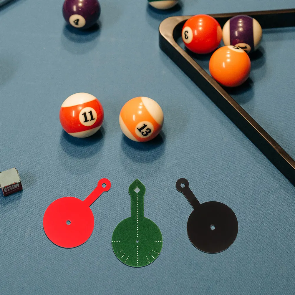 

6 Pcs Billiards Aiming Stickers Aid Accessories Big Head Trainer Cotton Training Mat Practice Tool