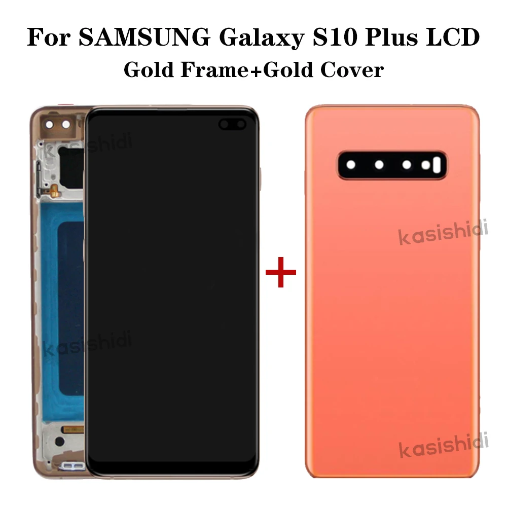 TFT Display For Samsung Galaxy S10 SM-G973F SM-G973U SM-G973W S10 Plus G975F/DS LCD Touch Screen Digitizer With Frame Tested