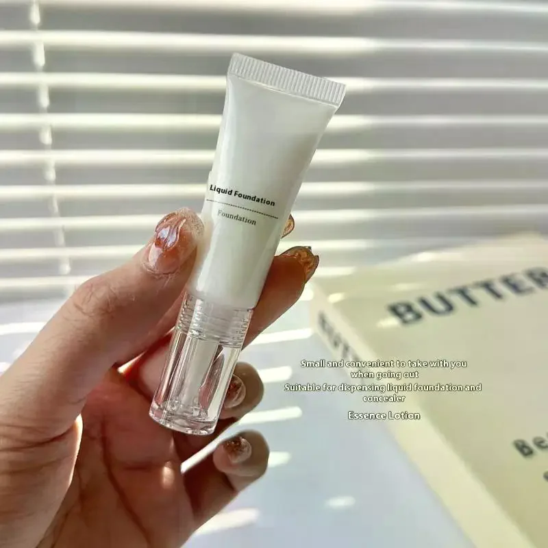 1/5 szt. Przezroczyste plastikowe butelki na krem podkład z nakrętką, puste butelki z zakraplaczem, podróżne pojemniki na próbki kosmetyków