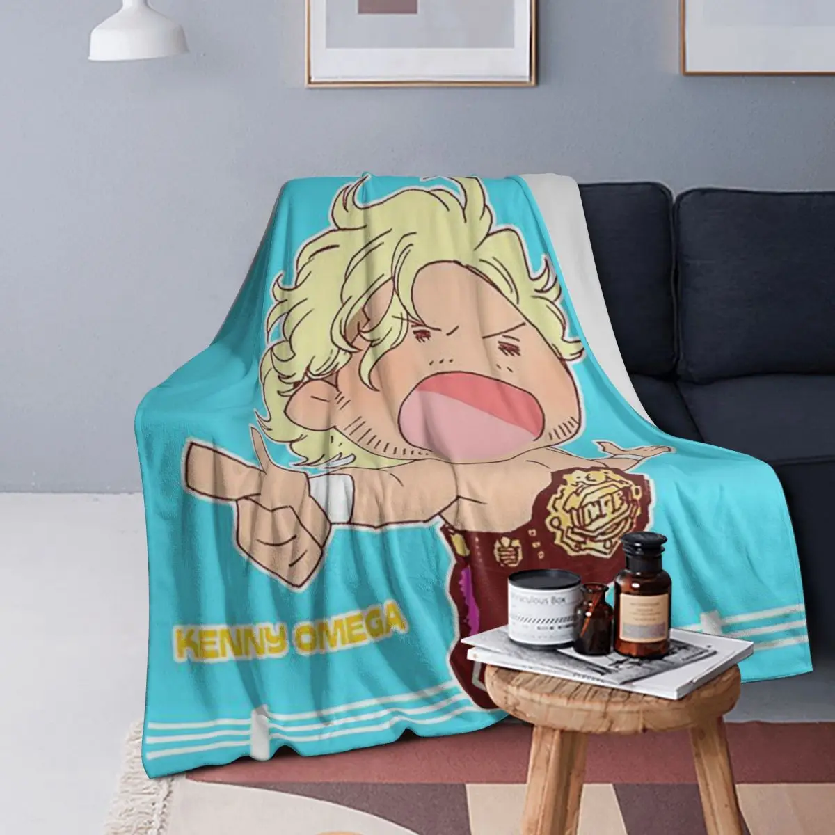 

Одеяла Kenny Omega Kenny The Champ, мягкое теплое фланелевое одеяло, плюшевое для кровати, гостиной, пикника, путешествия, домашний диван