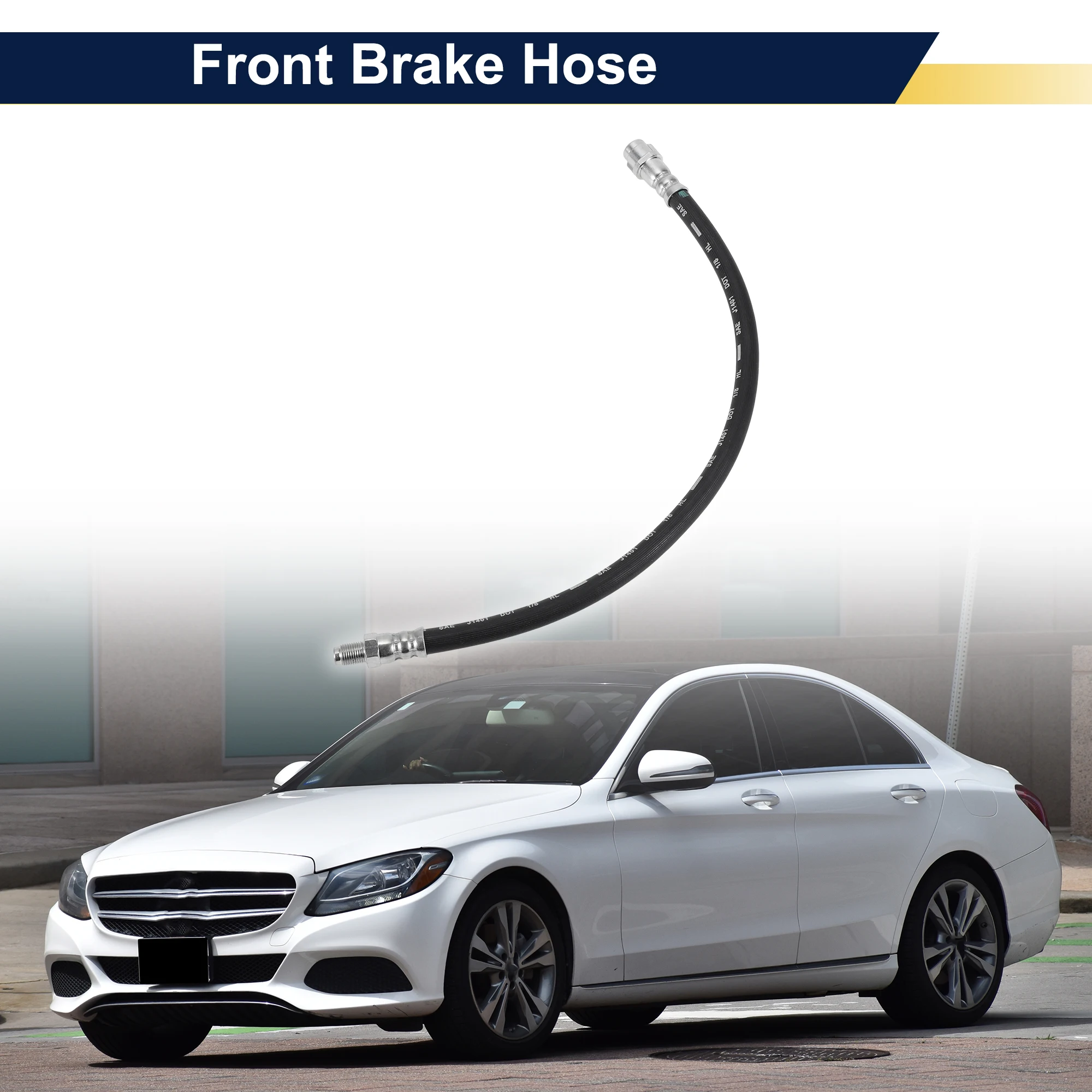 

UXCELL Front Brake Hose for Mercedes-Benz C-Class 2007-2015 No.2044280135