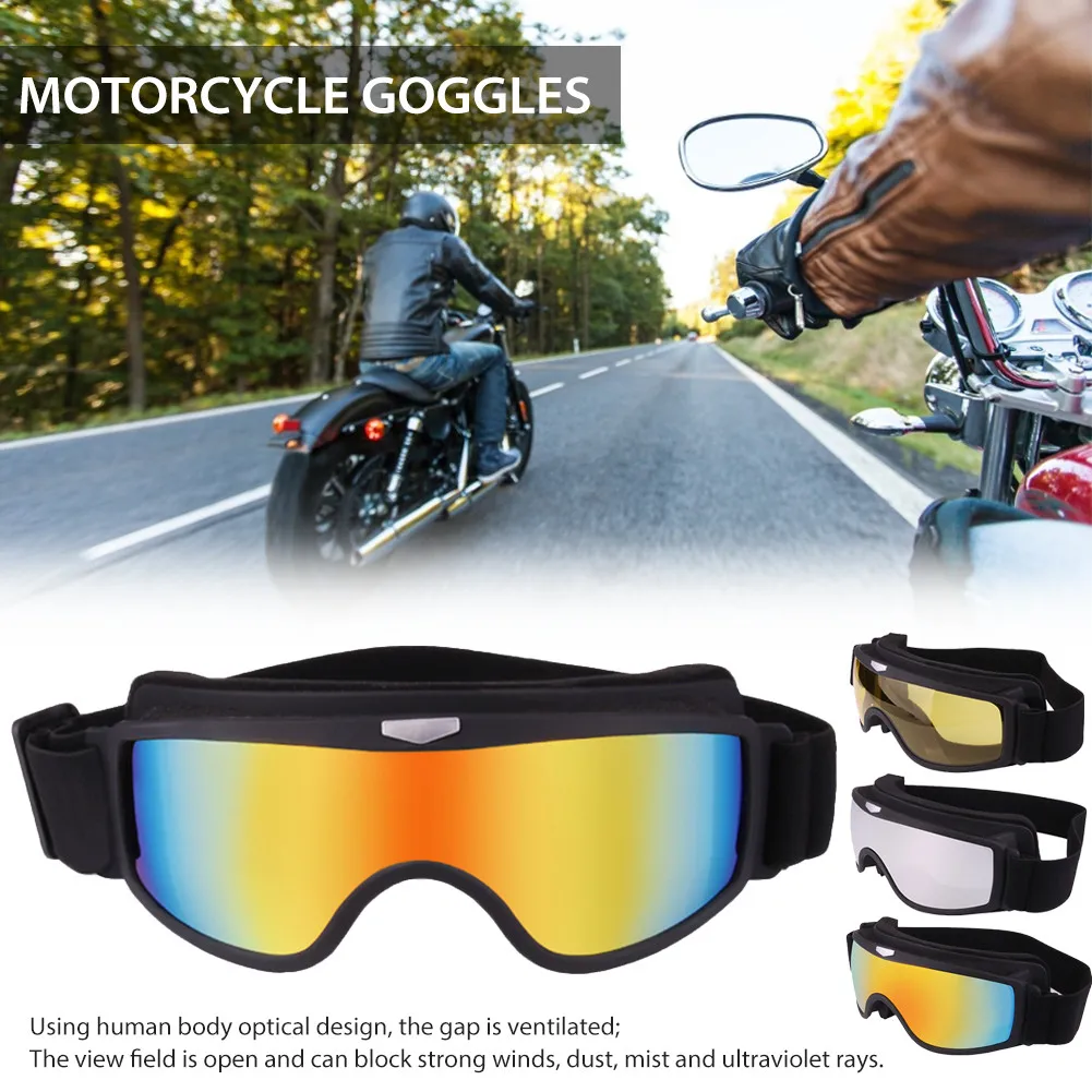 Windproof Dirt Bike Ski Glasses UV Protection Breathable MX Off Road Wide Vision Motorcycle Helmets Goggles Gafas Motocross