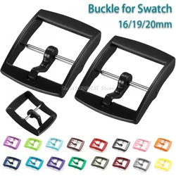 1pcs Plastic Watch Clasp for Swatch Strap 16mm 19mm 20mm Colorful Watch Band Pin Buckle Women Wen Watch Button Accessories