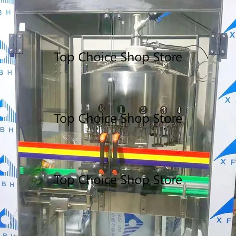 Automatic Linear Self Flow Liquid Filling Machine Customizable For Wine Beverage Bottling Production