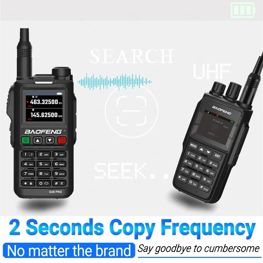 2024 Baofeng UV-UV22 Walkie Talkie 10W Dual Band High Power Long Range Portable 999 Channel Ham FM Radio UHF VHF 2-Way Radio