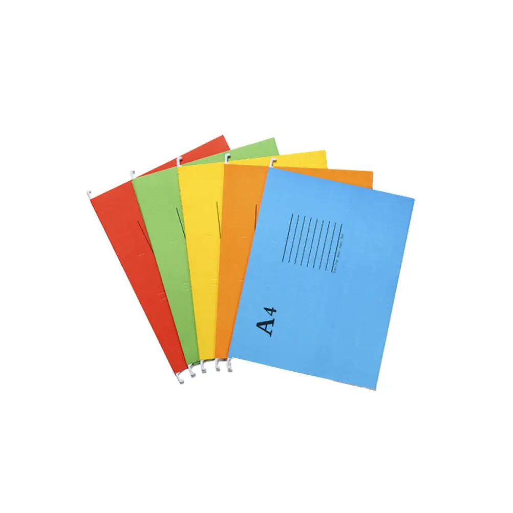 

5Pcs A4 Suspension File Folder Set Bright Color Hanging File Holder with Classification Labels for Document Sorting Organization