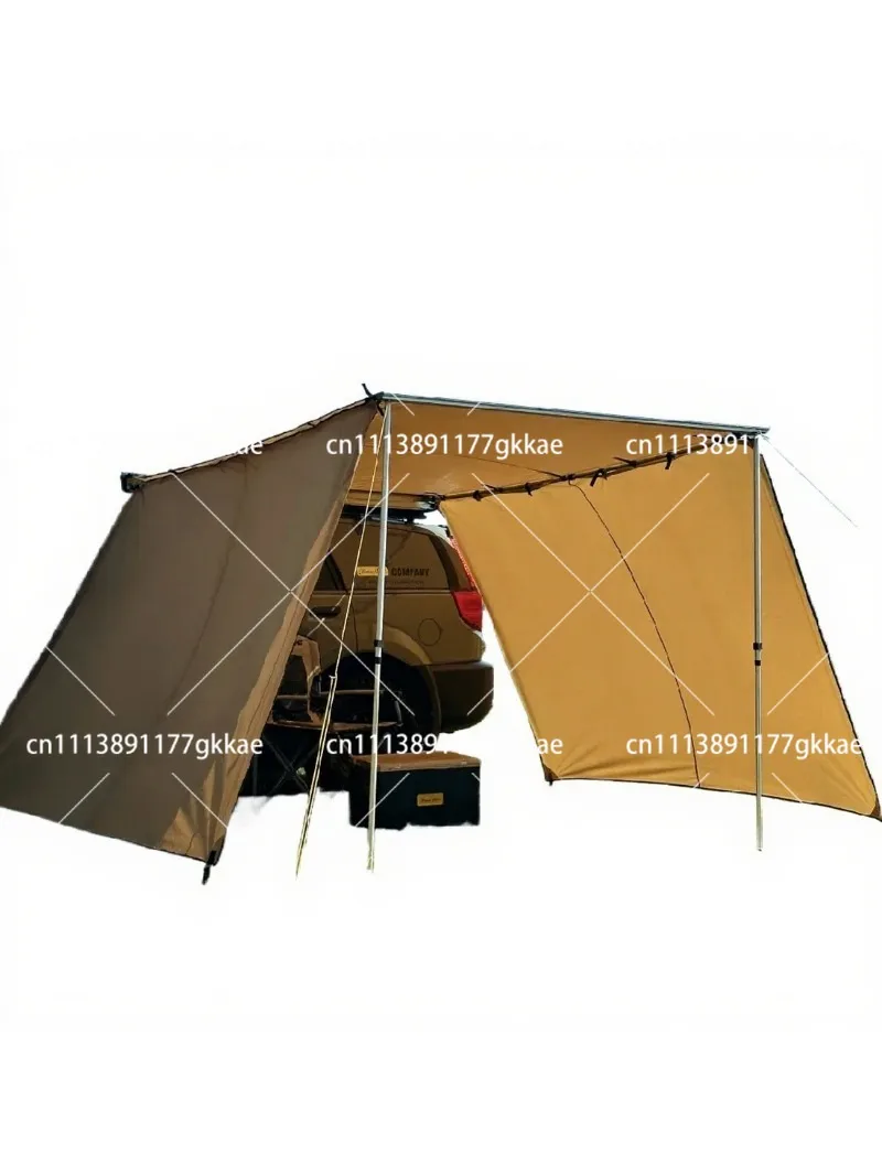 Outdoor Car Side Tent Sunshade Windproof PU Vinyl Coating Full Blackout Camping Awning