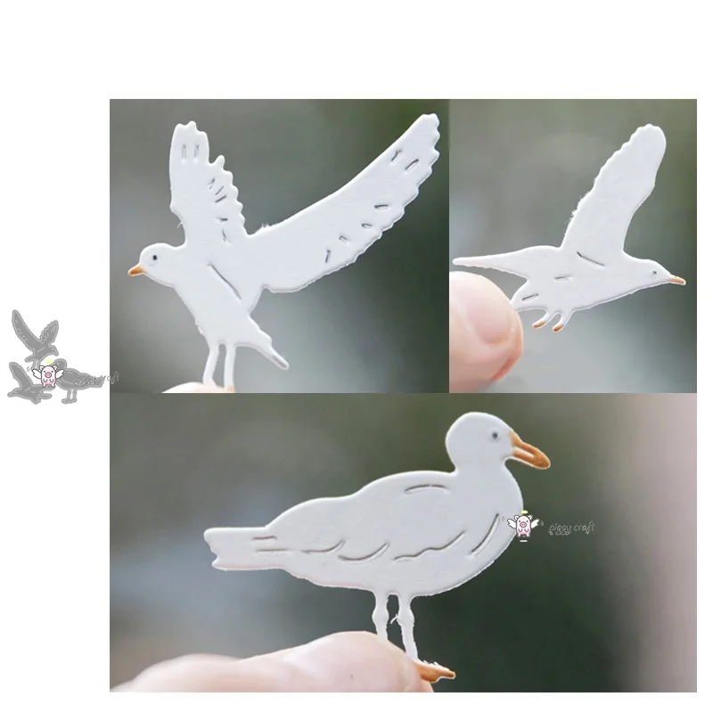 Mmao Crafts Metal Steel Cutting Dies New Seagull bird decoration Stencil For DIY Scrapbooking Paper/photo Cards Embossing Dies