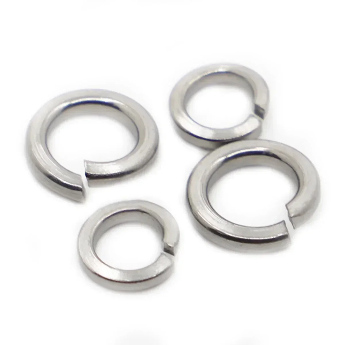 GB93 A2-70 304 Stainless Steel Spring Split Lock Washer Elastic Gasket  M1.6 M2 M2.5 M3 M4 M5 M6 M8 M10 M12 M16 M18 M20 M22 M24