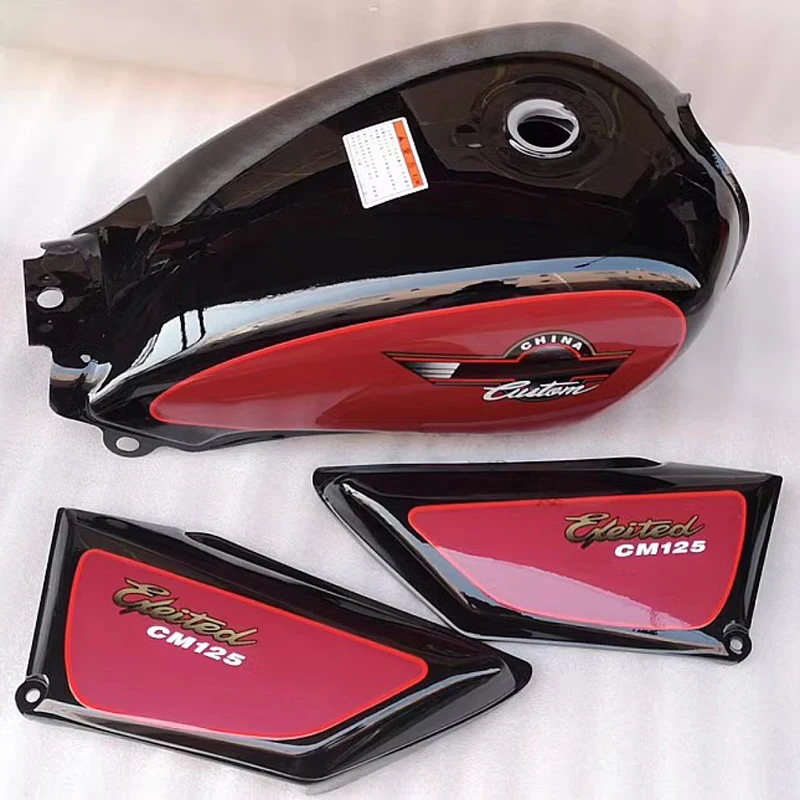 

Топливный бак для мотоцикла Sundiro Honda CM125 SDH125-53 V-Men, красный, черный, замена бензинового масла, металлическая коробка с боковыми ручками