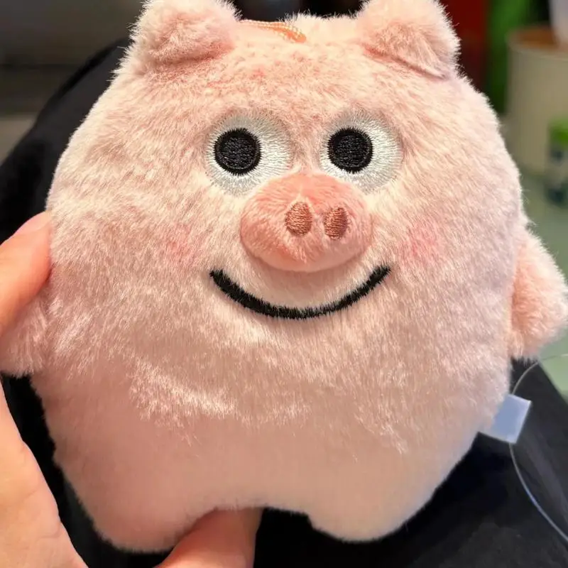 1 قطعة حقيبة سلسلة مفاتيح سحرية لطيف الوردي خنزير لحم الخنزير المقدد أفخم دمية لعبة دمية يد على ظهره قلادة لينة محشوة ألعاب حيوانات لجميع الأعمار #1