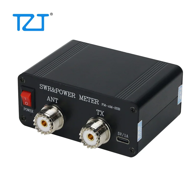 TZT 1.8MHz-54MHz CQV-SWR120 Colour LCD Display Digital SWR & Power Meter with Type-C Interface