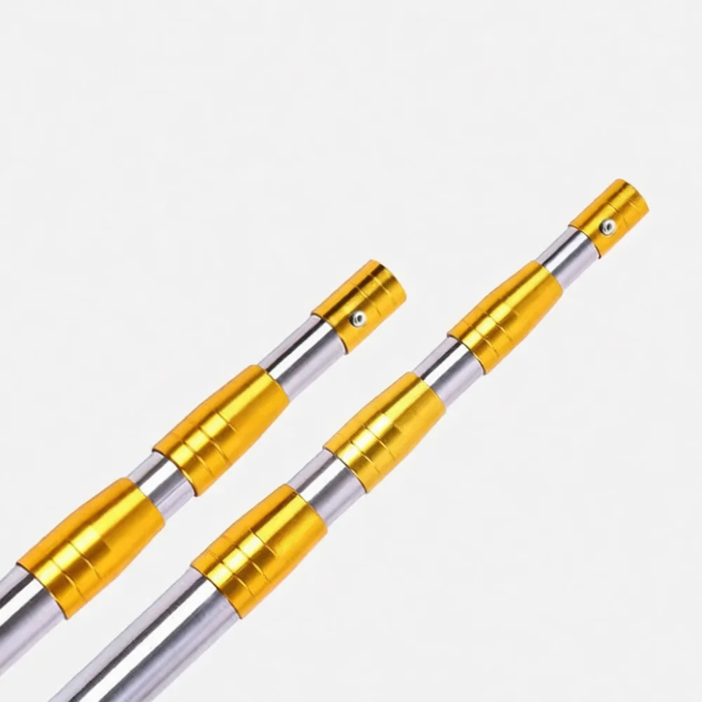 Garden Tools - ไม้ค้ำยันสแตนเลสแบบยืดหดได้สำหรับตกปลา เก็บผลไม้ในสวน ทนทาน ใช้เป็นเครื่องมือทำสวน
