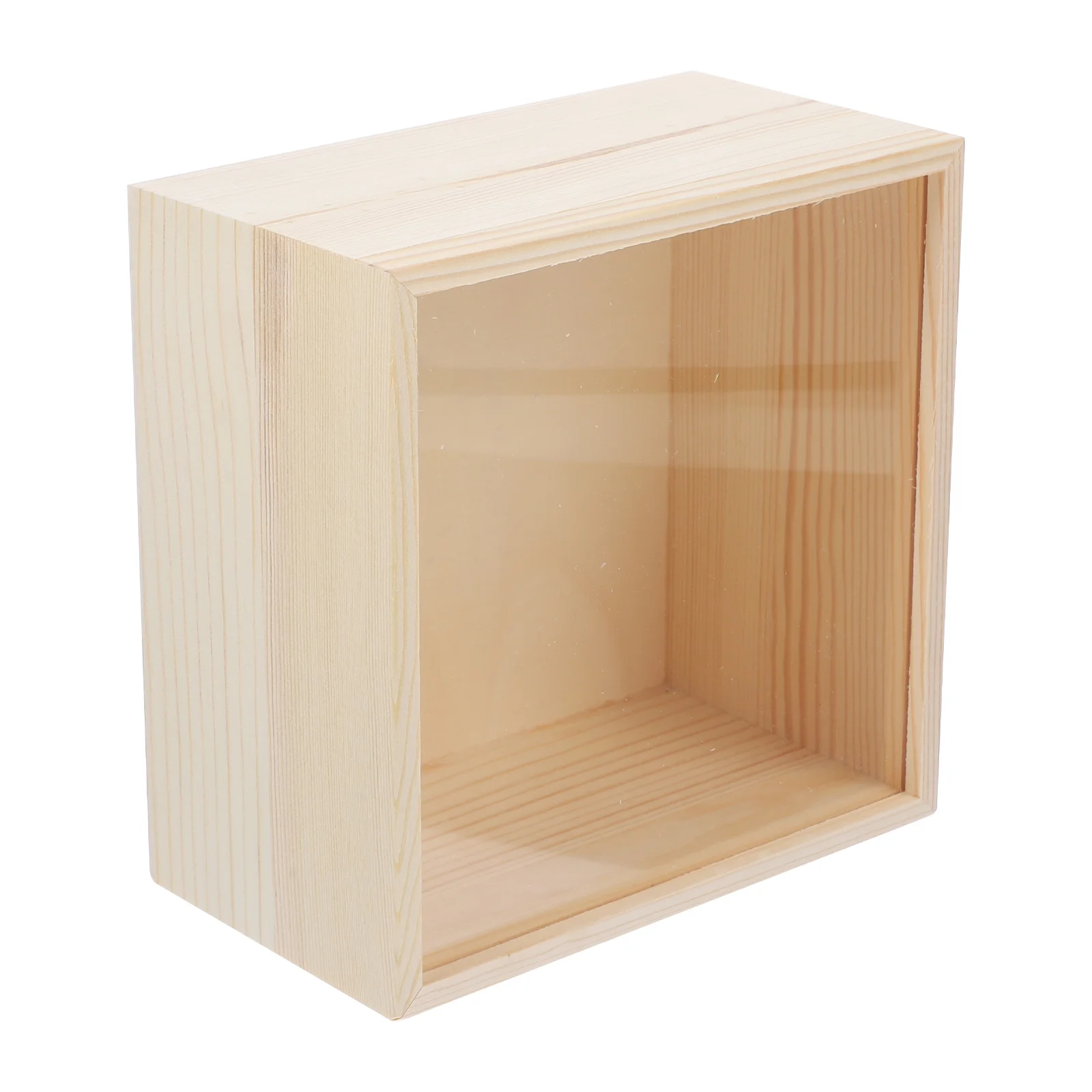 

Storage Wooden Box Display Cases Boxes Lids Cajas Clear Container with Toy Bins Square Gift Jewelry Card