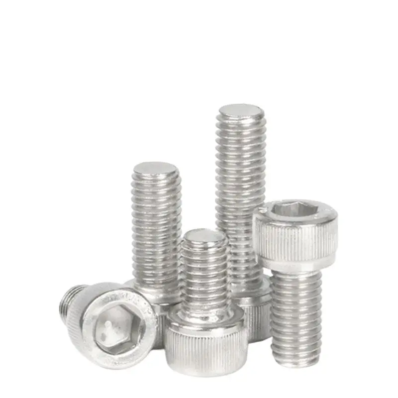 

10-20Pcs/Lot M12*1.25 Or 1.5 Pitch Fine Teeth Stainless Steel Cup Head Hexagon Screws Ultra Fine Toothed Cylindrical Bolts