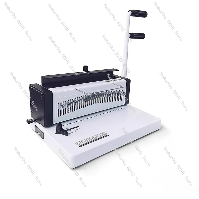 Iron Ring Binding Machine 34 Square Hole Round Hole 3:1 Desk Calendar Wall Calendar Handle Press Ring 2:1 Office Binding Punchin