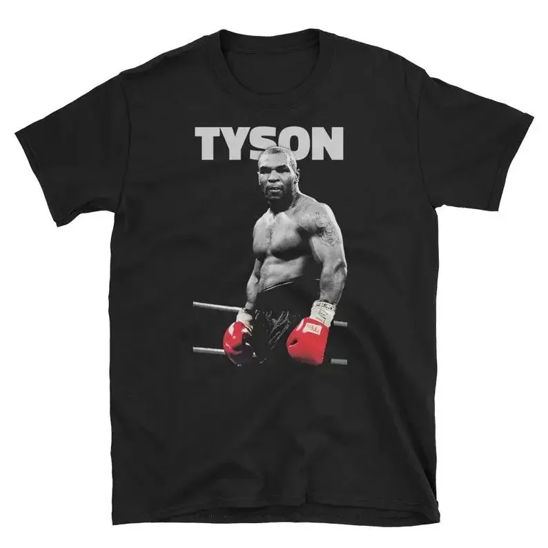 Camiseta de Iron Mike Boxing Champion Tyson para fanáticos de la moda Camiseta de manga corta con cuello redondo para hombre, camisa de verano,