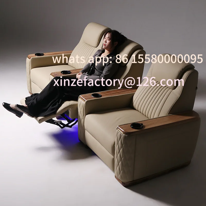 

Customizable home theater against the wall video sofa